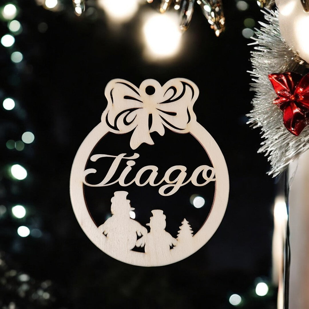 Bola de Natal com nome