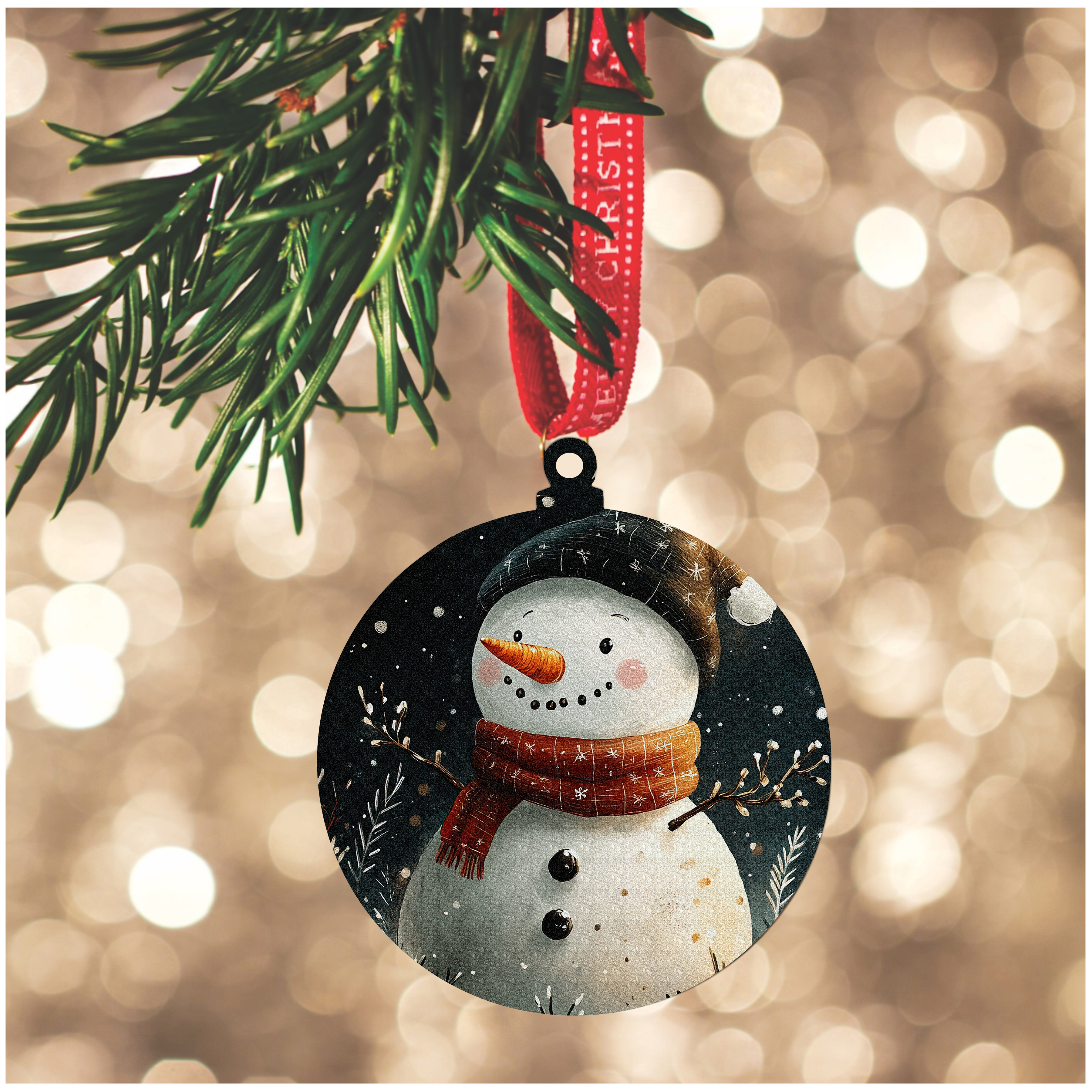 Bola de Natal Colecção Snow Lite 02